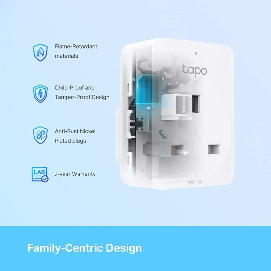 TP-Link Mini Smart Wi-Fi 13A Socket with Energy Monitoring (Tapo P110 MK)