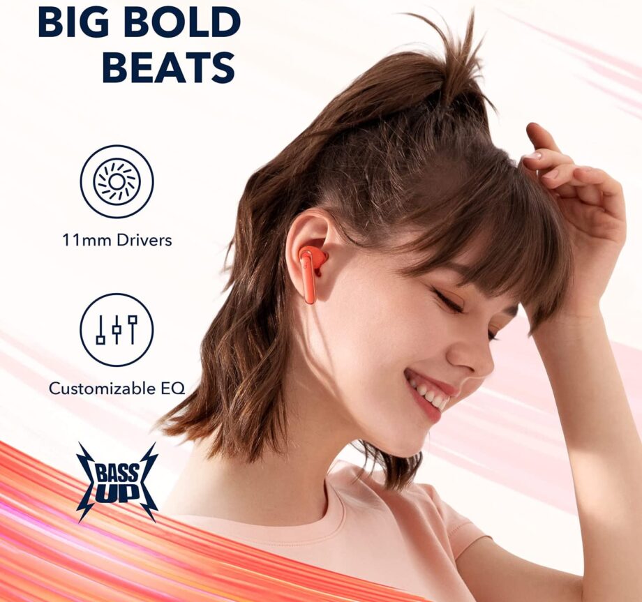 Anker Soundcore Life P3 Multi Mode Active Noise Cancelling TWS - Coral Red