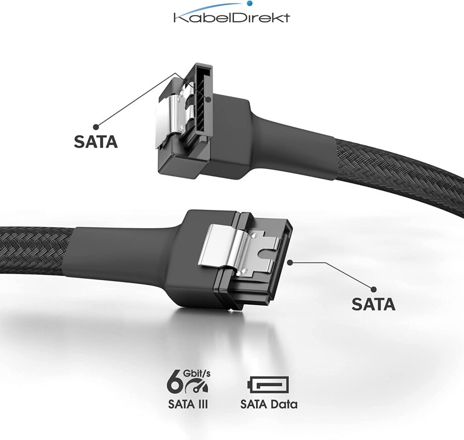 KabelDirekt SATA III 6Gb/s 90° Angled Cable - 30cm