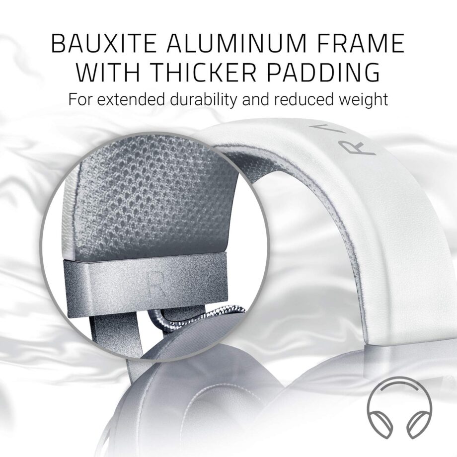 Razer Kraken Multi-Platform Aluminum Frame Gaming Headset - Mercury White