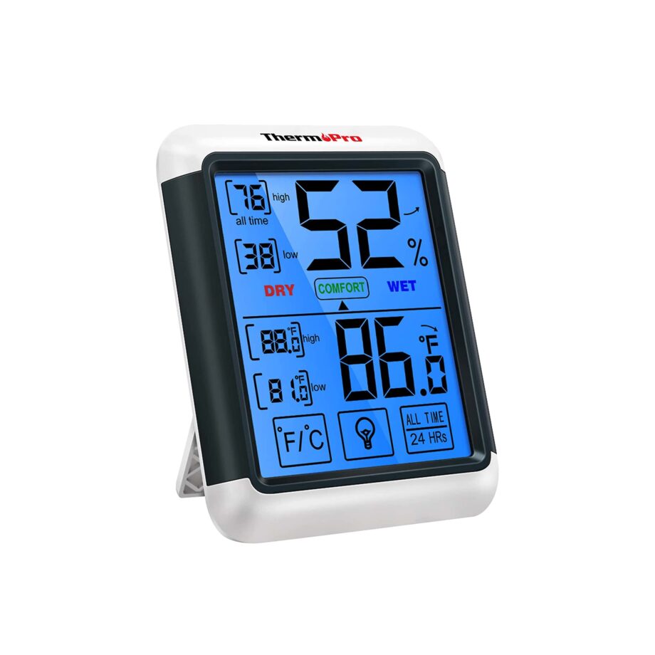 ThermoPro TP55 Digital Hygrometer Indoor Thermometer with Large Touchscreen