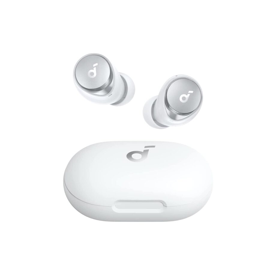 Anker Soundcore Space A40 Auto-Adjustable Active Noise Cancelling Wireless Earbuds - White