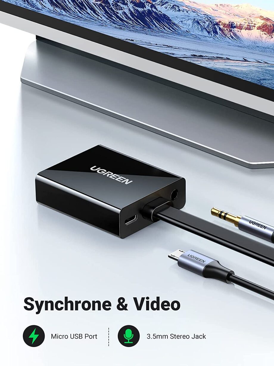 UGREEN HDMI to VGA Converter with Audio