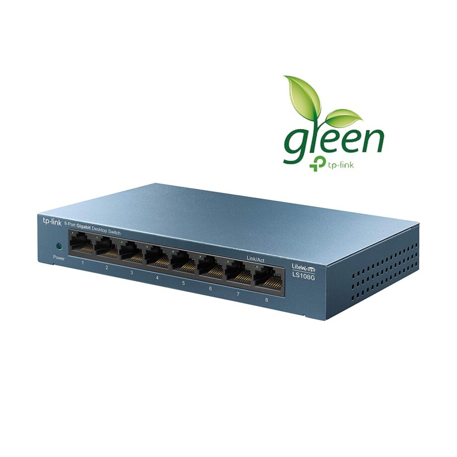 TP-Link 8-Port 10/100/1000Mbps Desktop Switch (LS108G)