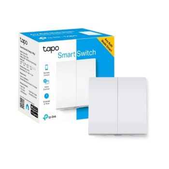 TP-Link Tapo S220 Smart Light Switch, 2-Gang 1-Way
