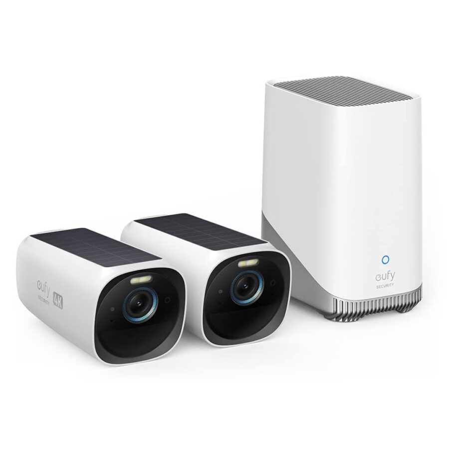 Anker Eufy S330 eufyCam 3 2-Cam Kit 4K Outdoor Security Camera with Solar Panel
