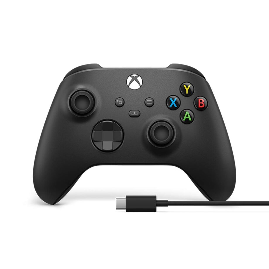 Xbox Wireless Controller + USB-C Cable – Carbon Black