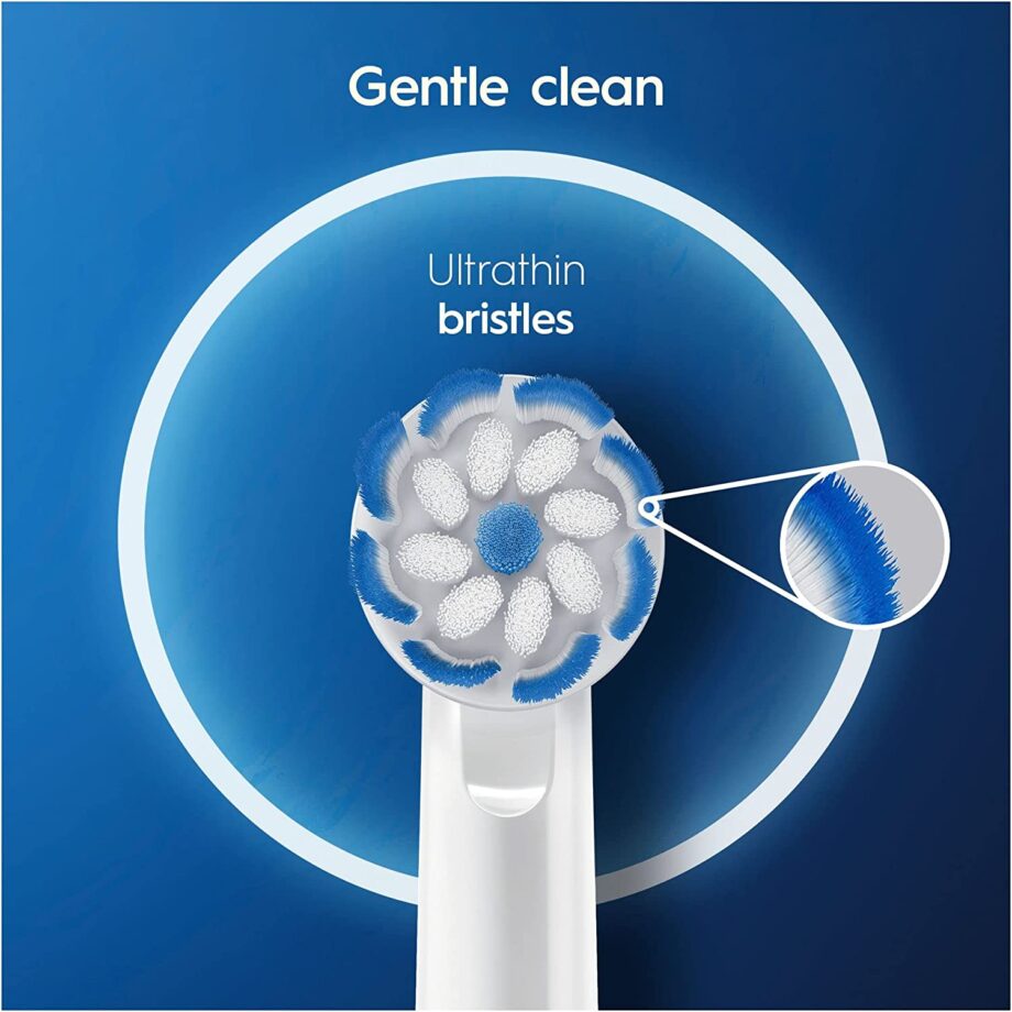 Oral-B Sensitive Clean Electric Toothbrush Heads with CleanMaximiser Technology - 12 Pack