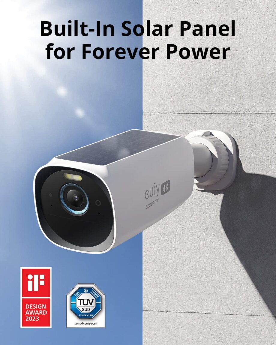 Anker Eufy S330 eufyCam 3 2-Cam Kit 4K Outdoor Security Camera with Solar Panel