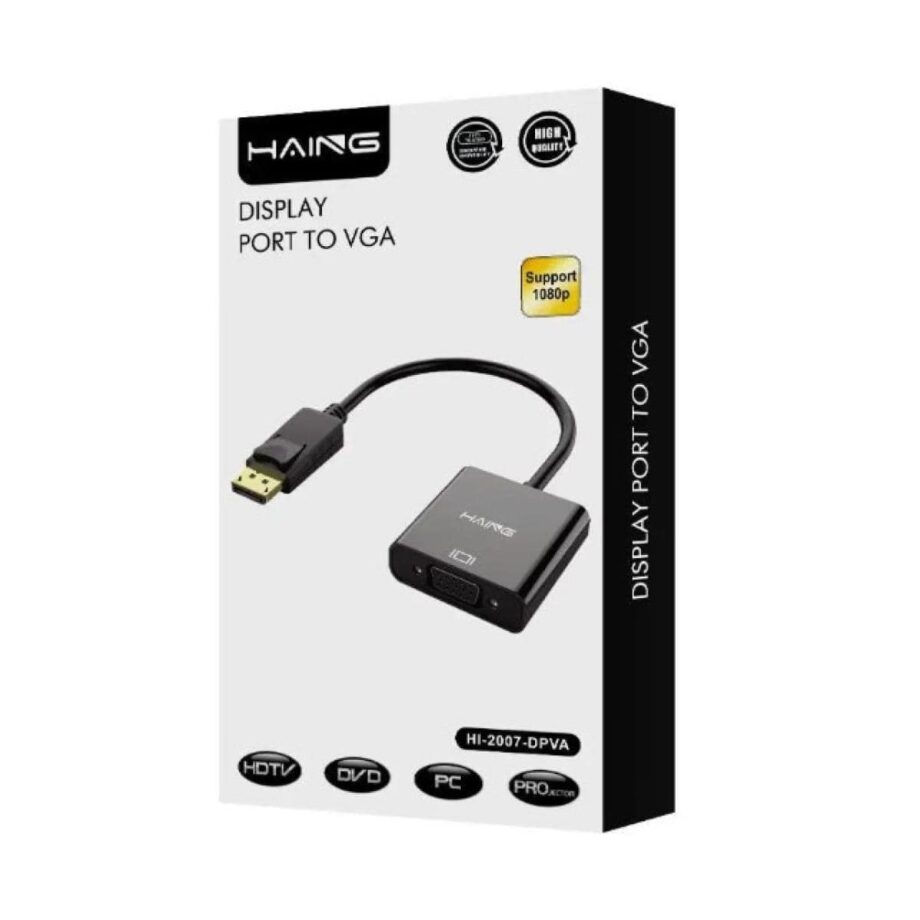Haing Display Port DP to VGA Adapter