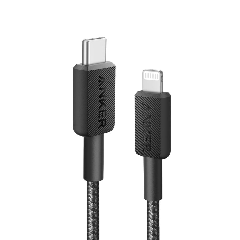 Anker Powerline 322 Braided USB C to Lightning Cable 0.9M – Black