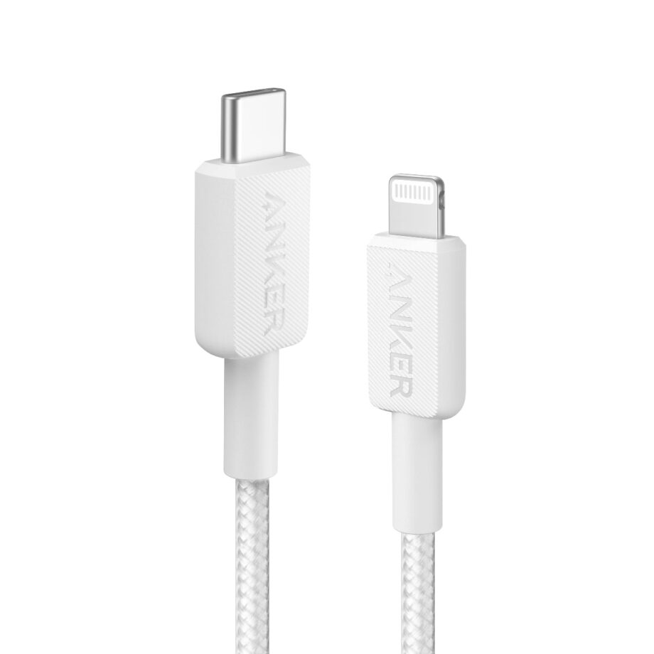 Anker Powerline 322 Braided USB C to Lightning Cable 0.9M – White