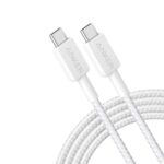 Anker Powerline 322 Braided USB C to C Cable 1.8M – White