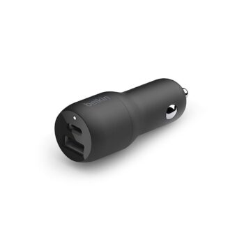 Belkin 37W Dual Port 25W USB-C PPS Port and 12W USB-A Port Car Charger