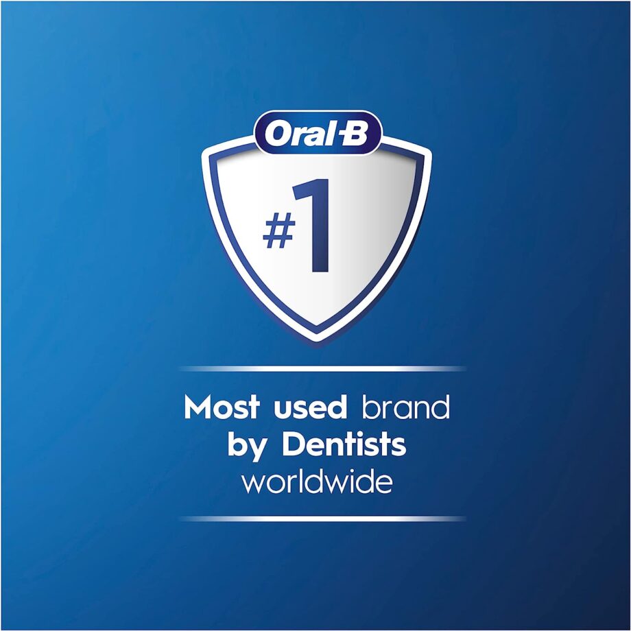 Oral-B by Braun Pro 3 3000 Electric Toothbrush with Smart Pressure Sensor & 2 Charcoal Infused Heads