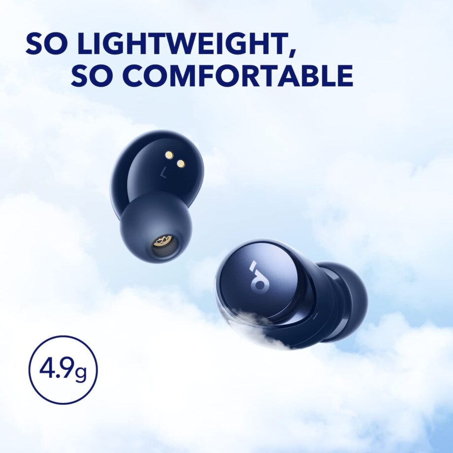 Anker Soundcore Space A40 Auto-Adjustable Active Noise Cancelling Wireless Earbuds - Blue