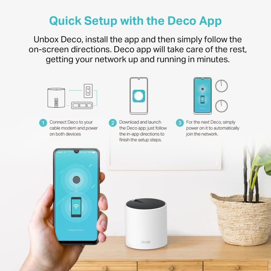TP-Link AX3000 Deco X55 Whole Home Mesh Wi-Fi 6 System - (3-pack)