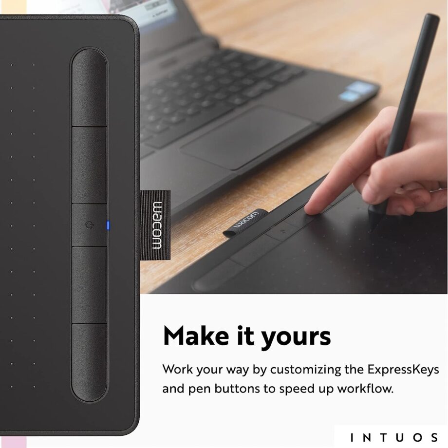Wacom Intuos Small Bluetooth Graphics Drawing Tablet
