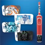 Oral-B by Braun Kids Rechargeable Electric Toothbrush with 4 Star Wars Themed Stickers