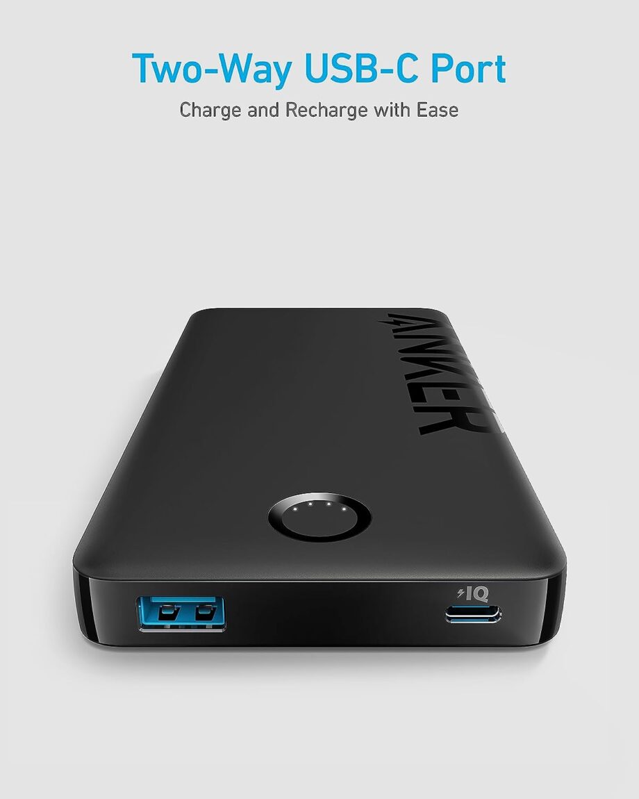 Anker 323 PowerCore 10,000mAh USB-C Power Bank - Black