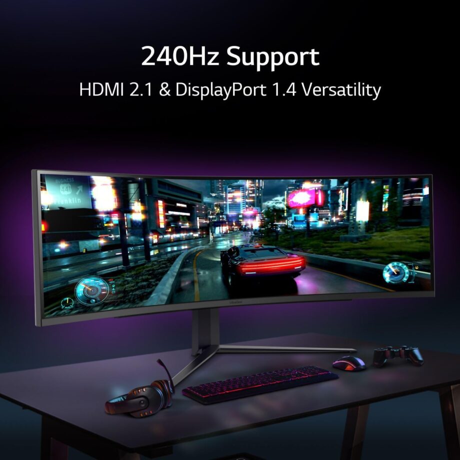LG 49GR85DC-B 49" Curved UltraGear™ DQHD 1ms 240Hz Monitor with VESA DisplayHDR™ 1000