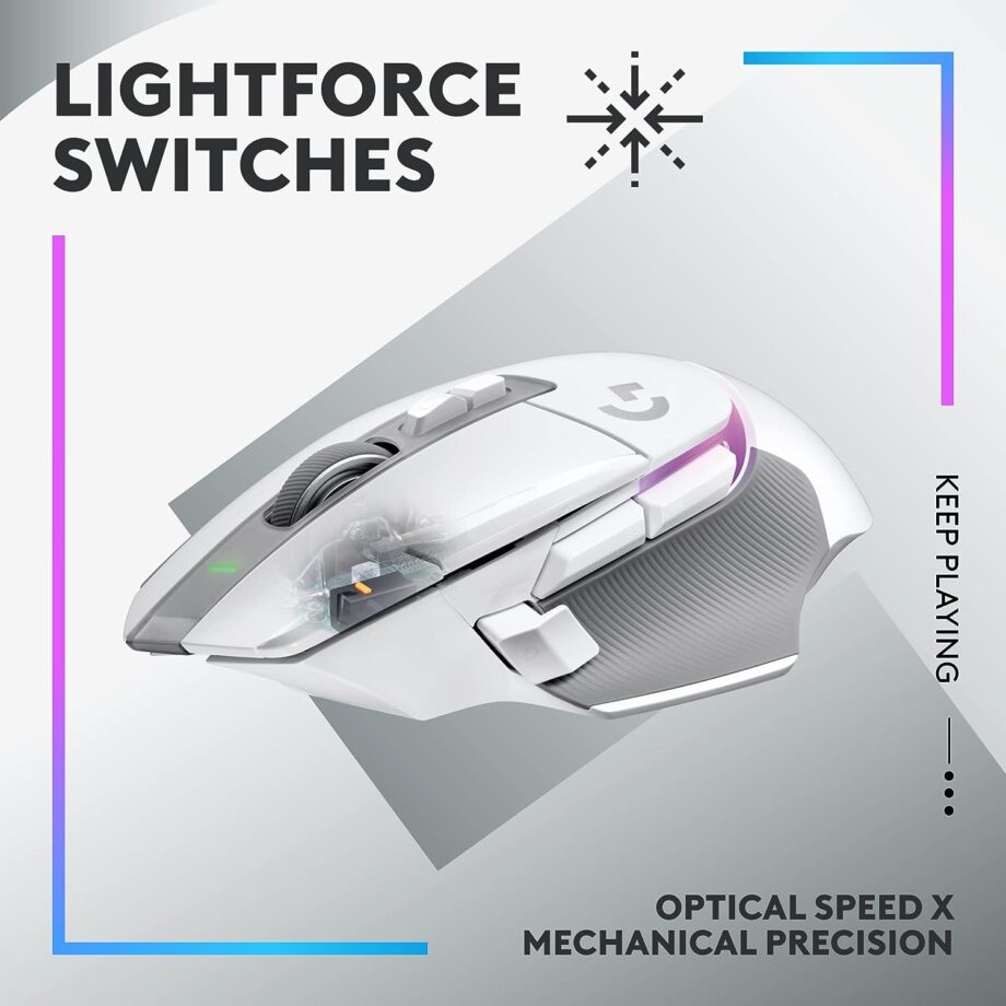 Logitech G502 X Plus Lightspeed Wireless RGB Gaming Mouse - White