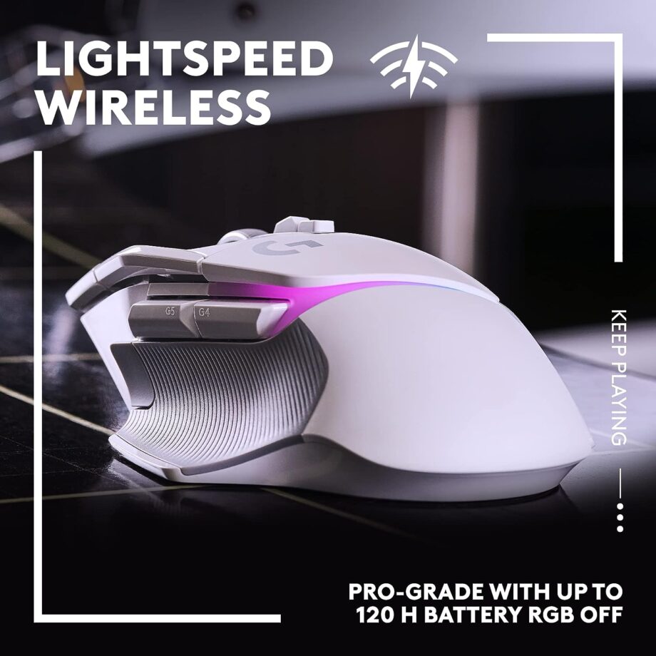 Logitech G502 X Plus Lightspeed Wireless RGB Gaming Mouse - White