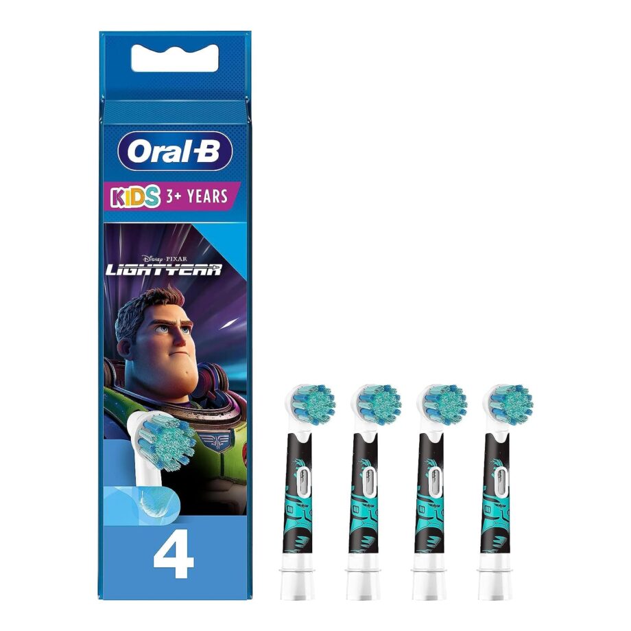 Oral-B Kids Lightyear Electric Toothbrush Heads - 4 Pack