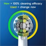 Oral-B CrossAction PRO Electric Toothbrush Heads with CleanMaximiser Technology - Black 8 Pack