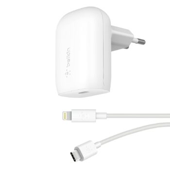 Belkin USB-C wall charger (30W) with 1M USB-C to Lightning cable