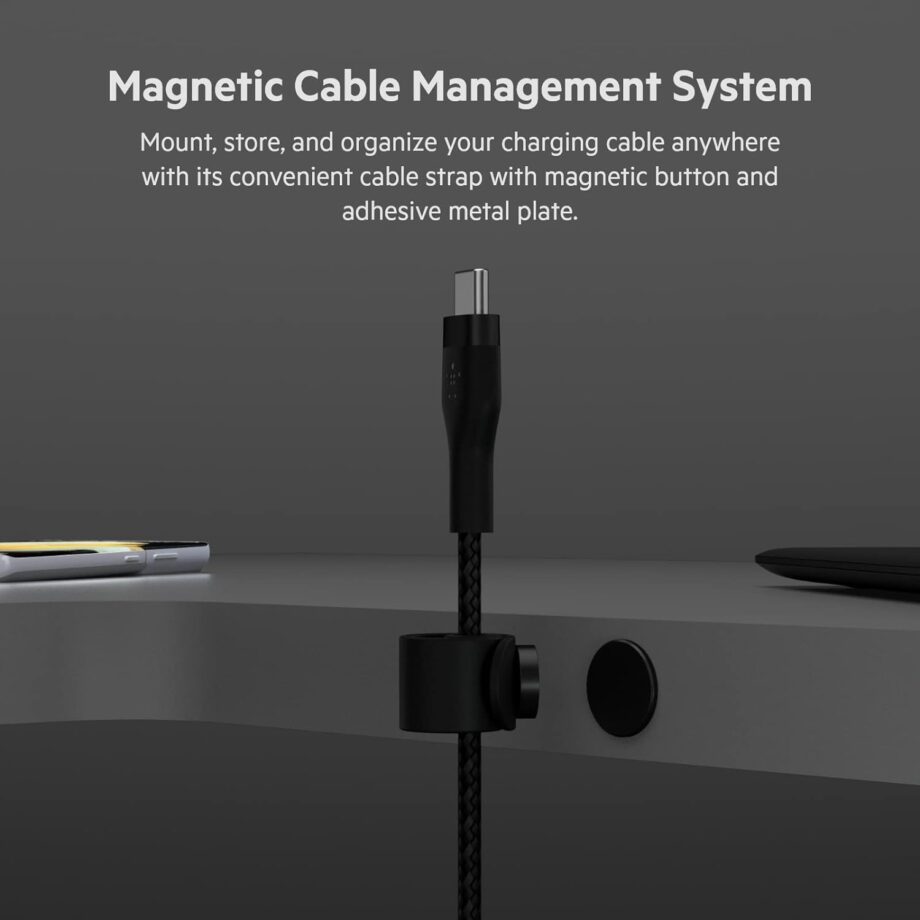 Belkin BoostCharge Pro Flex Braided USB C to C Cable (3M) - Black