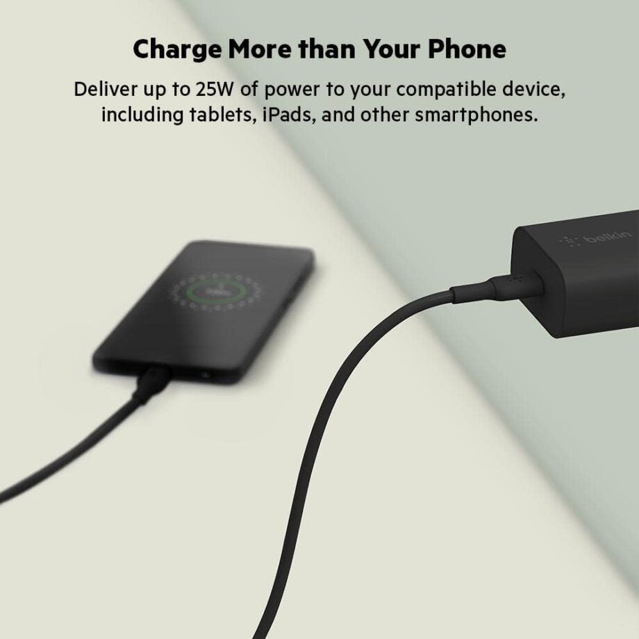 Belkin BoostCharge 25W USB C Fast Charger - Black