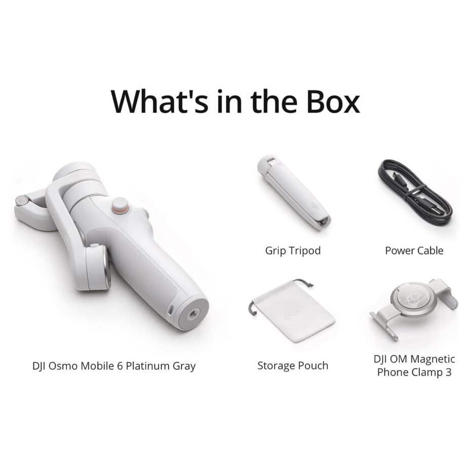 DJI Osmo Mobile 6 Smartphone Gimbal Stabilizer - Platinum Gray