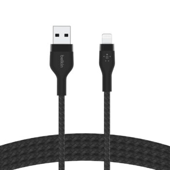 Belkin BoostCharge Pro Flex Braided Lightning Cable (1m) - Black