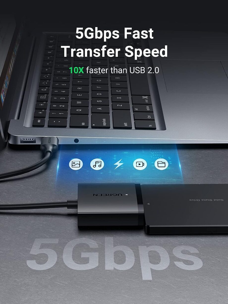 UGREEN 2.5'' & 3.5'' SATA HDD to USB 3.0 Adapter Cable