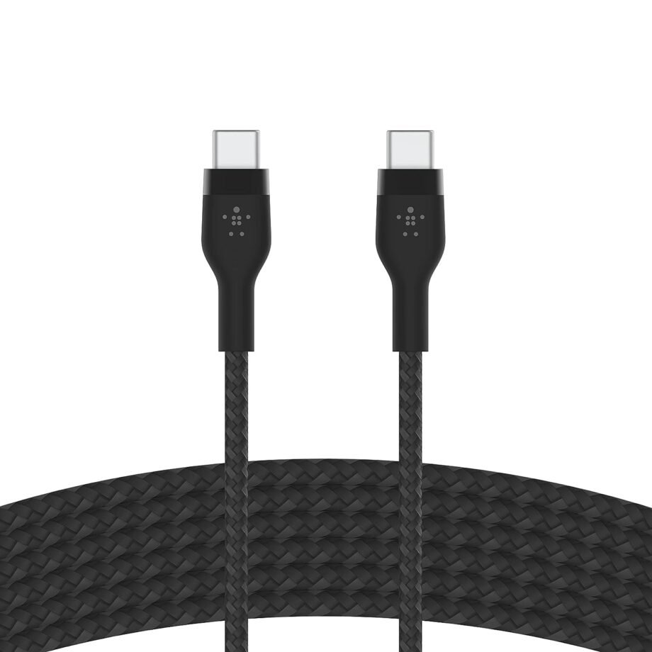 Belkin BoostCharge Pro Flex Braided USB C to C Cable (3M) - Black