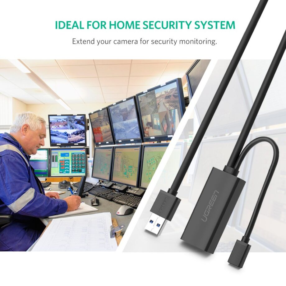 UGREEN USB 3.0 Active Extension Cable with Power - 10M