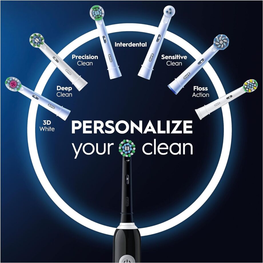 Oral-B Pro 1 Series Electric Toothbrush With 3D Cleaning & Travel Case - Black