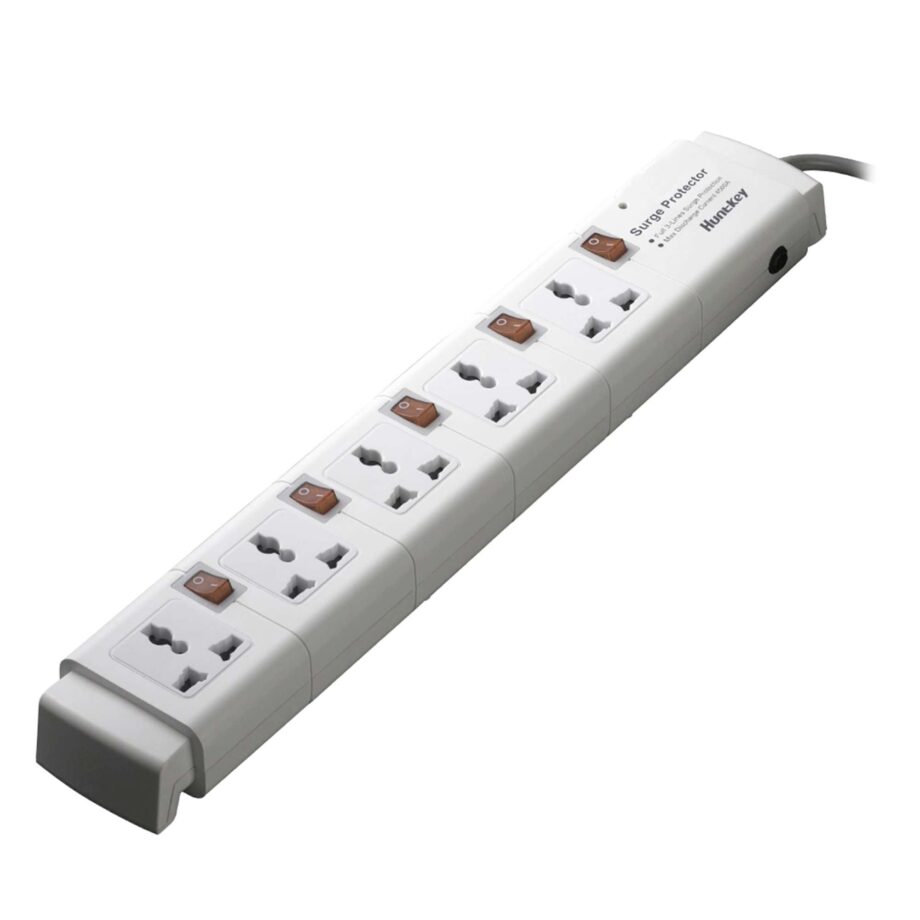 Huntkey Universal Power Strip 5-Sockets, 3M-Power Cord (PZC502) - UK Plug