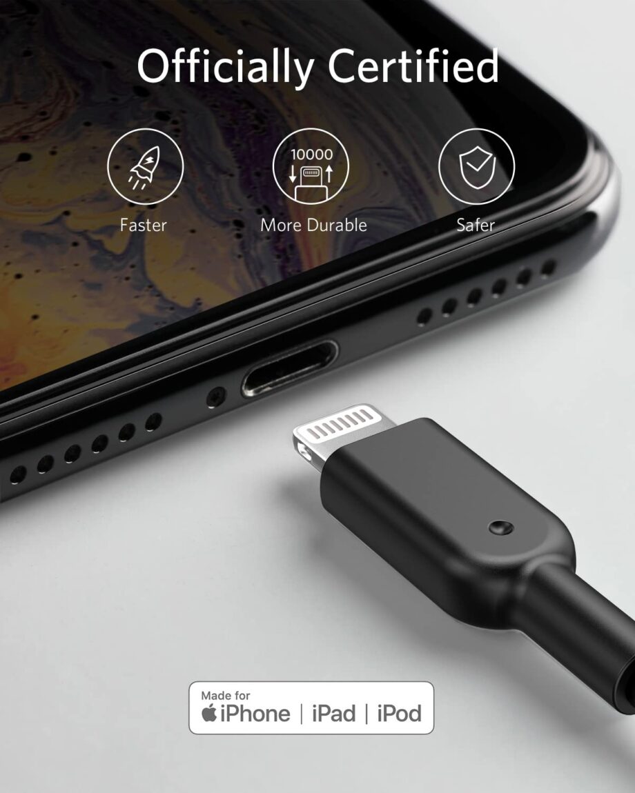 Anker PowerLine II 3M Lightning Cable – Black