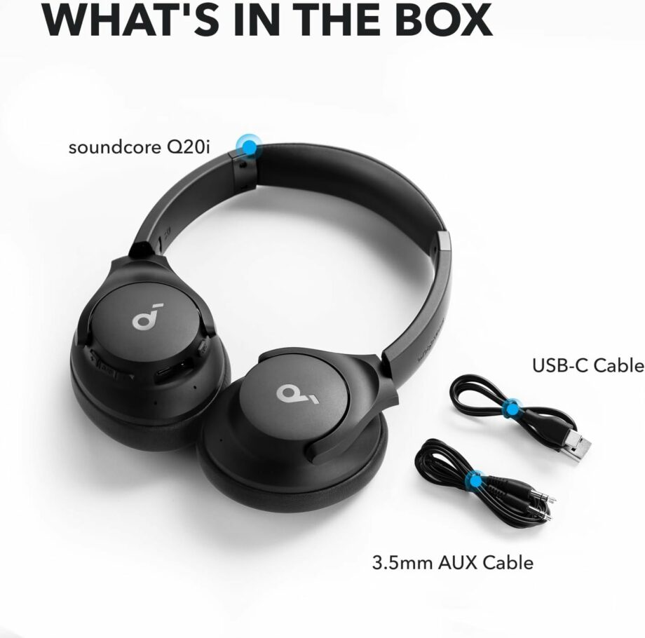 Anker Soundcore Life Q20i Wireless Active Noise Cancelling Headset - Black