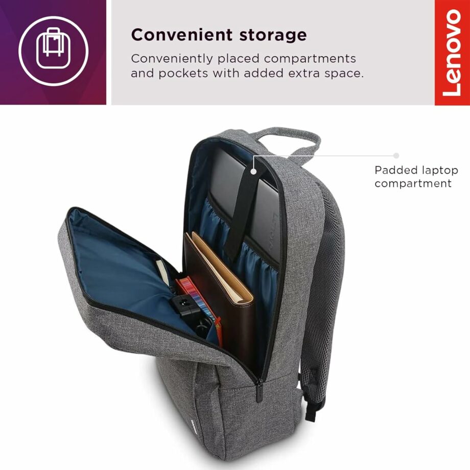 Lenovo B210 Padded Backpack for Laptop 15.6'' - Grey