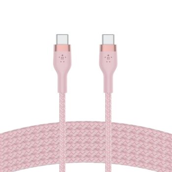 Belkin BoostCharge Pro Flex Braided USB C to C Cable (3M) - Pink