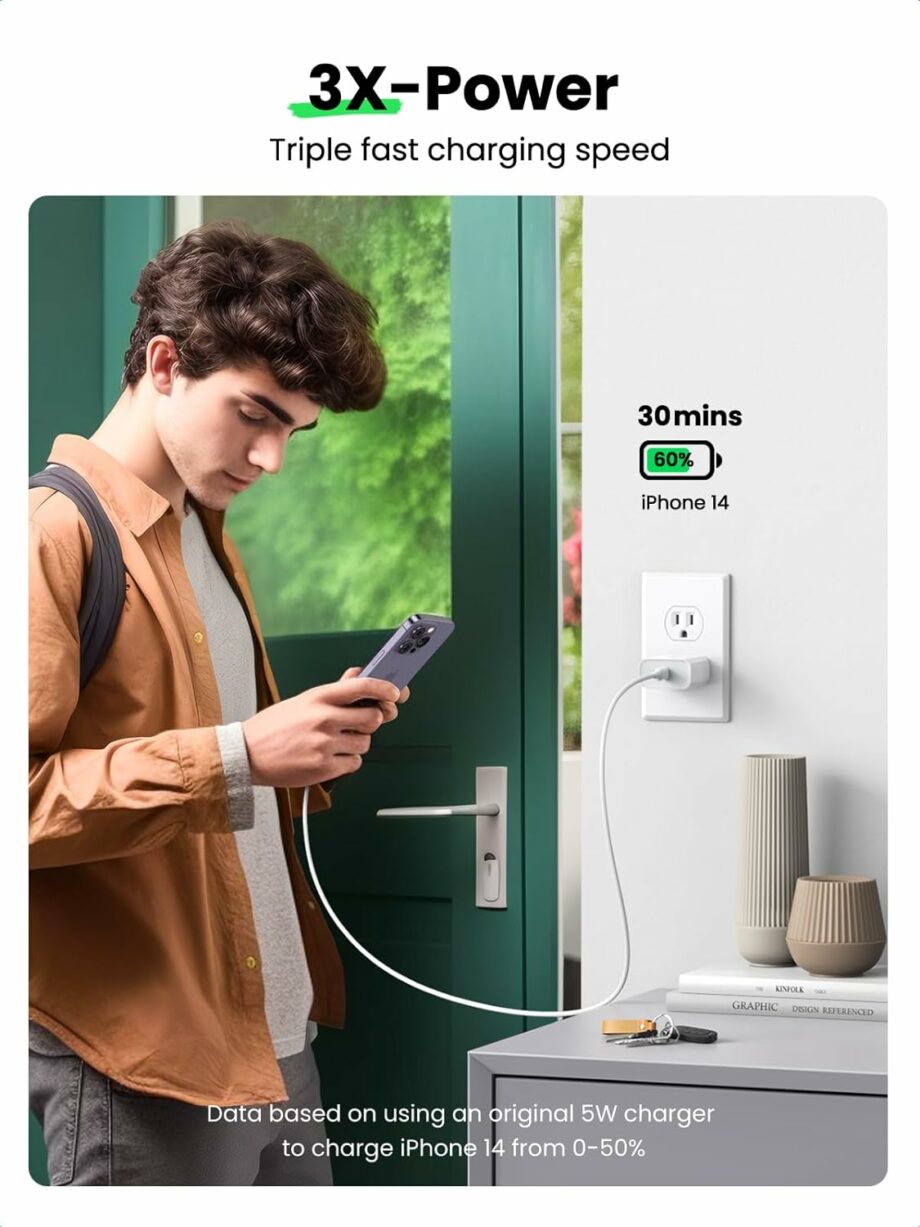 UGREEN Mini 20W USB-C PD Wall Charger