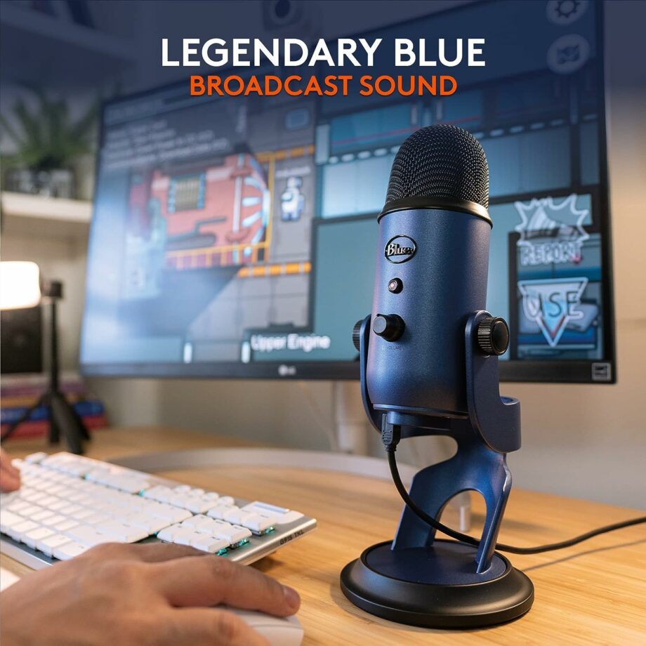 Logitech for Creators Blue Yeti USB Microphone - Midnight Blue