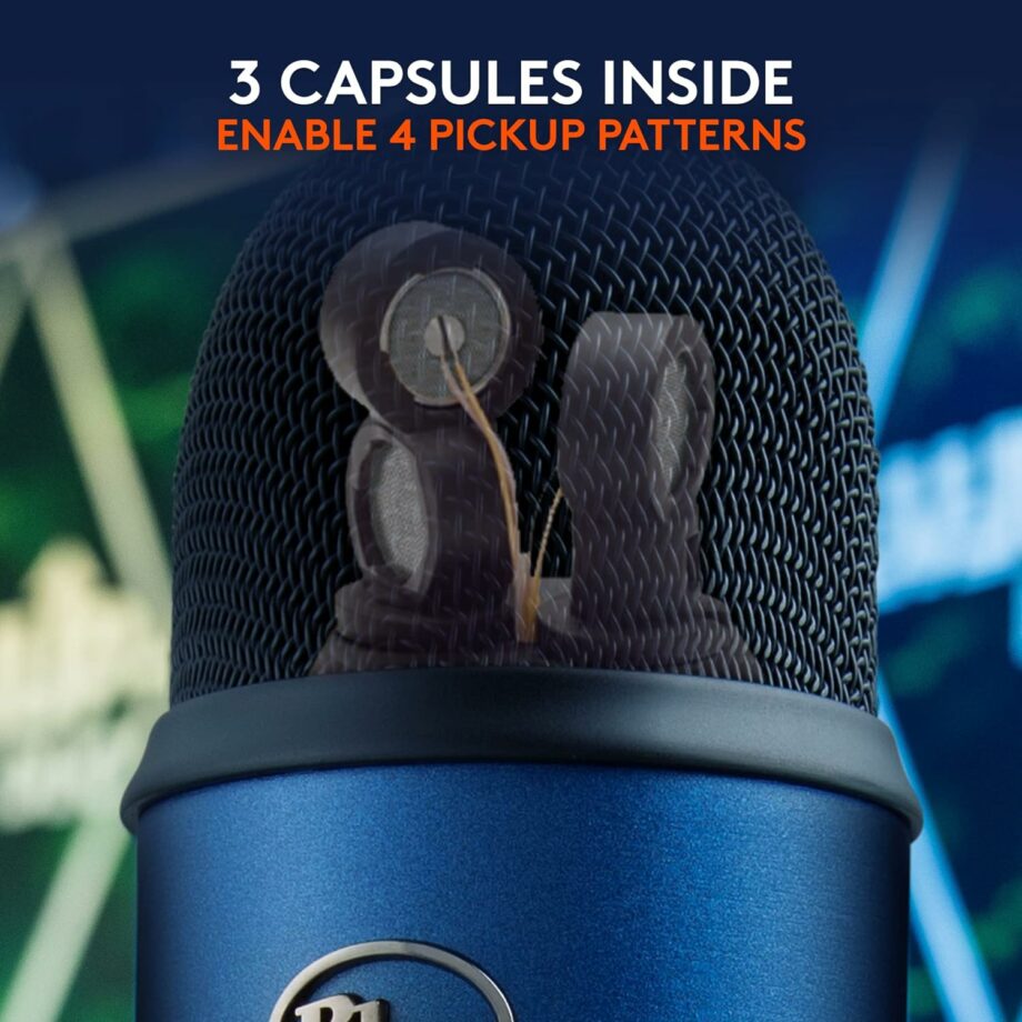 Logitech for Creators Blue Yeti USB Microphone - Midnight Blue