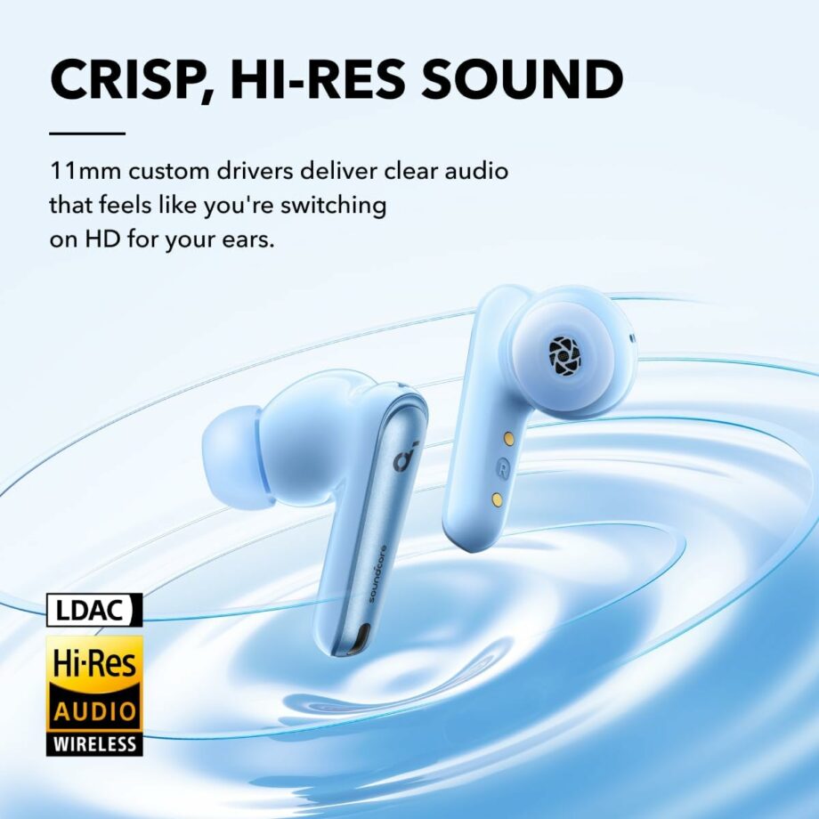 Anker Soundcore Liberty 4 NC 98.5% Noise Reduction True Wireless Earbuds - Light Blue