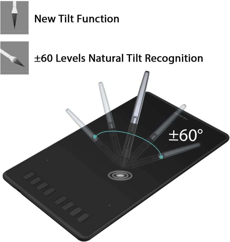 Huion Inspiroy H950P Medium Graphics Drawing Tablet with Battery-Free Stylus