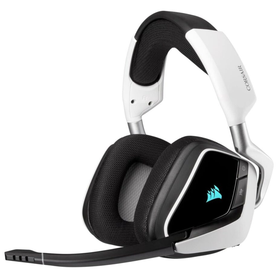 Corsair Void RGB Elite Wireless 7.1 Surround Sound Gaming Headset - White