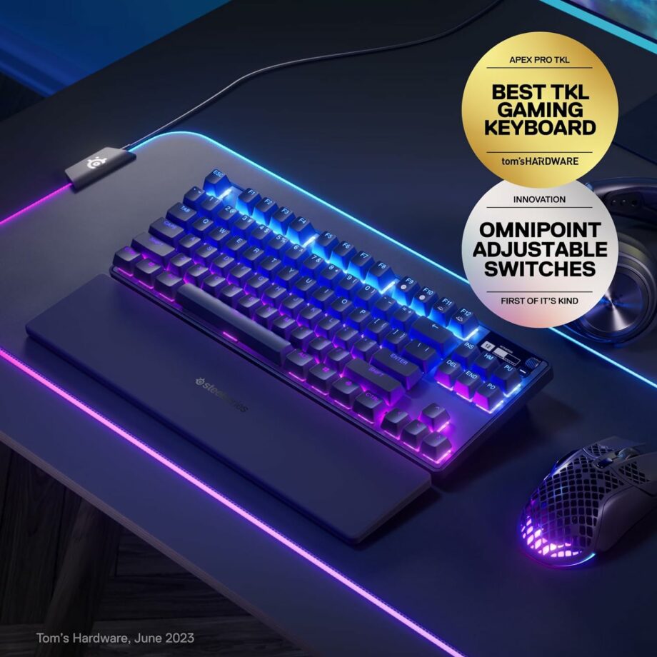 SteelSeries Apex Pro TKL 2023 Edition Wireless - World's Fastest Mechanical Gaming Keyboard (Pre-Order)